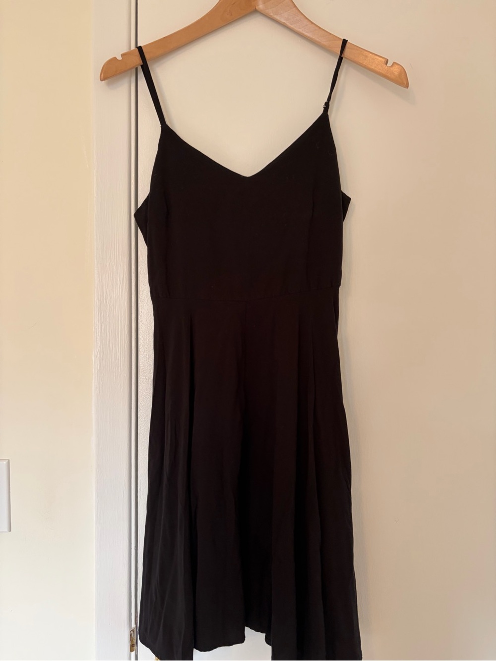 GAP Black Spaghetti-Strap Mini Dress